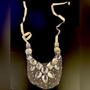 DIY illusion statement necklace